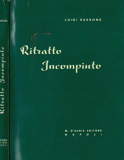 Ritratto incompiuto - copertina