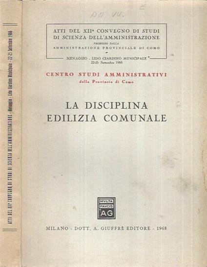 La Disciplina Edilizia Comunale - copertina