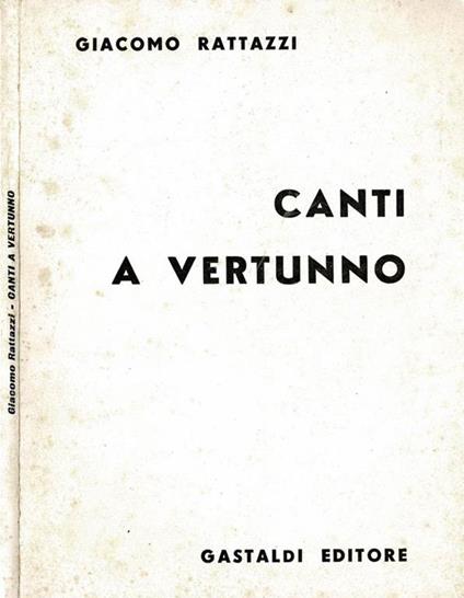 Canti a Vertunno - copertina