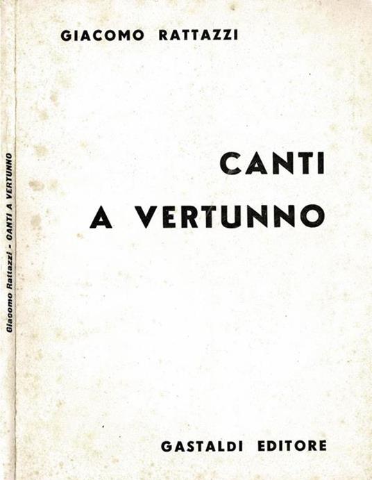 Canti a Vertunno - copertina