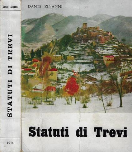 Statuti di Trevi - copertina