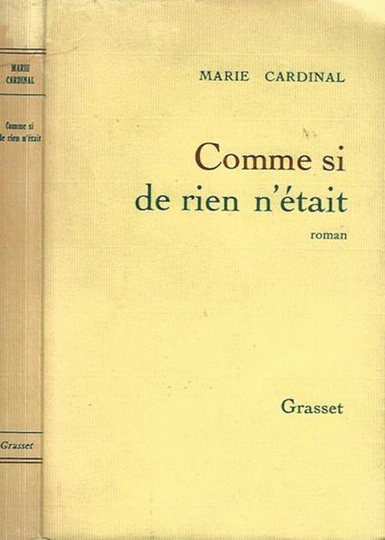 Comme si de rien n'était - copertina