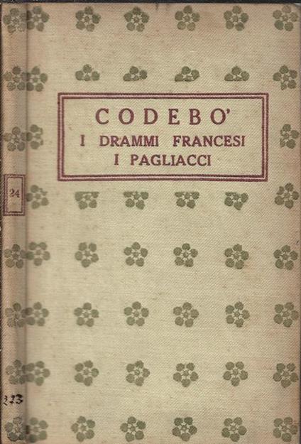 I drammi francesi – Una mascherata di pagliacci - copertina