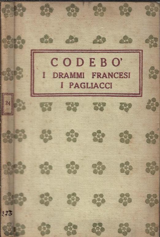 I drammi francesi – Una mascherata di pagliacci - copertina