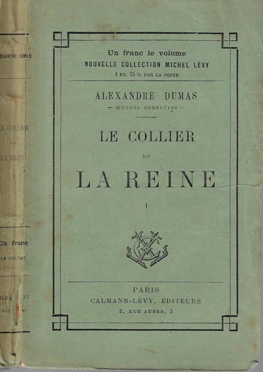 Le collier de la reine Vol I - copertina