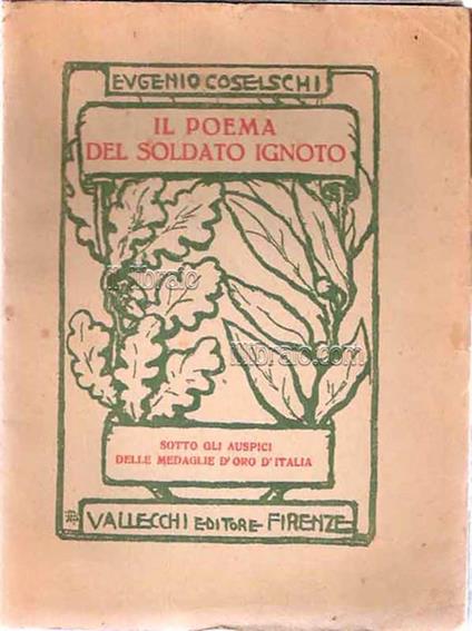Il poema del soldato ignoto - Eugenio Coselschi - copertina
