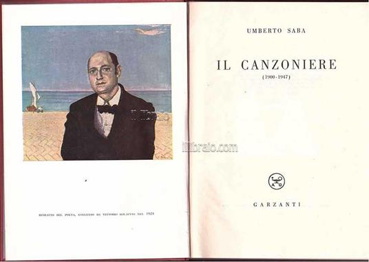 Il Canzoniere (1900 - 1947) - Umberto Saba - copertina