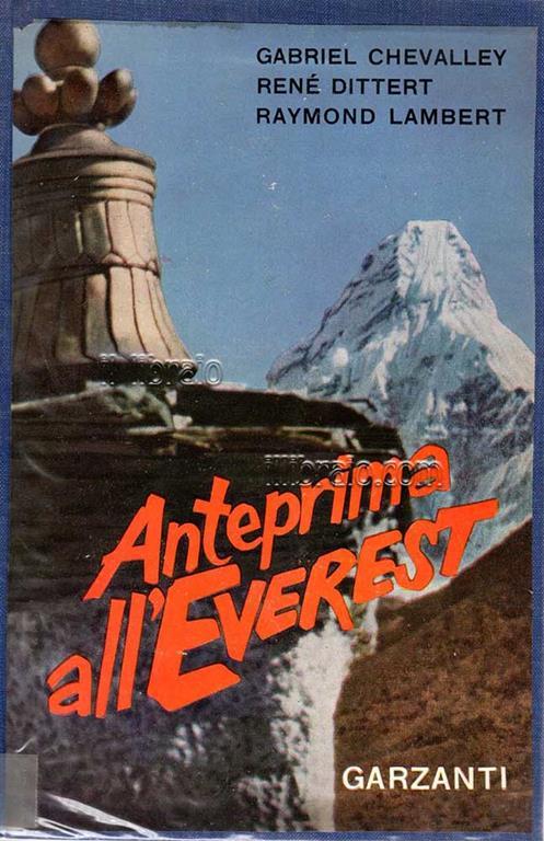 Anteprima all'Everest - Gabriel Chevalley - copertina