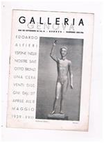 Edoardo Alfieri espone nelle nostre sale 8 bronzi una cera, 20 disegni dal 27 aprile all'8 maggio 1939