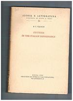 Studies in the italian renaissance