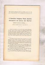 Il canonico trivigiano paolo Apronio discepolo e amico del Galilei. Estratto dagli atti del Reale Istit. Veneto di scienze lettere ed arti anno CI 1941-42