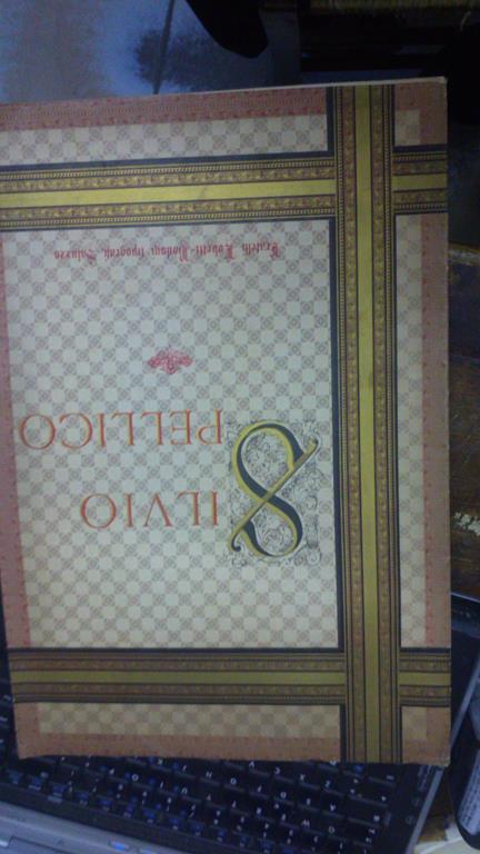 1889 I° Centenario di Silvio Pellico. Saluzzo 25 Giugno 1889. Il 25 giugno 1889 Silvio Pellico pensieri Silvio Pellico e l'isoletta di San Michele di Murano S. P. e i suoi amici all'esposizione nazionale del 1884 i Piombi da Giordano Bruno a Silvio Pellic - copertina