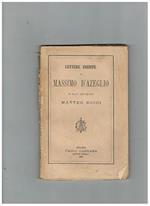 Lettere inedite di Massimo D'Azeglio a suo genero Matteo Ricci