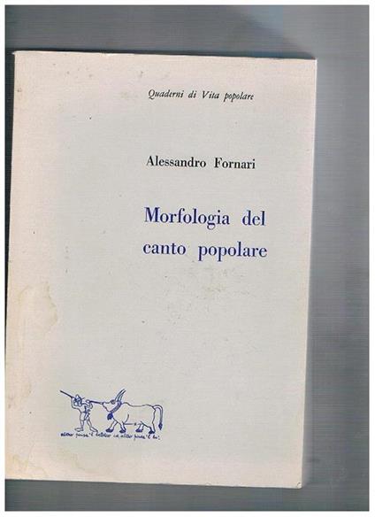 Morfologia del canto popolare - Alessandro Fornari - copertina