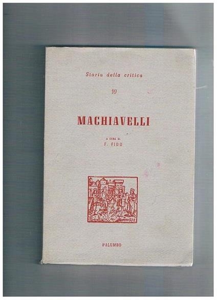 Machiavelli - Franco Fido - copertina