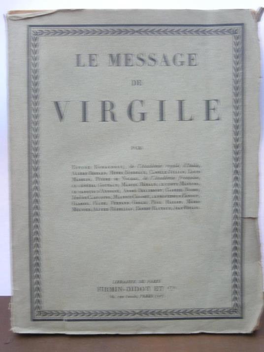 Le message de Virgile - copertina