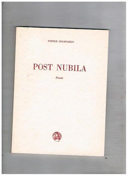 Post Nibilia poesie - Esther Giampaolo - copertina