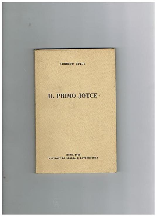 Il primo Joyce - Augusto Guidi - copertina