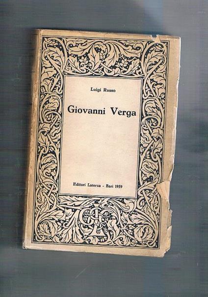 Giovanni Verga - Luigi Russo - copertina