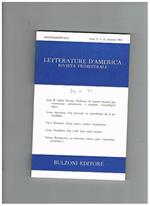 Letterature d'america, rivista trimestrale n° 21 del 1984. Ispanoamericana, scritti di L. Lopez Oliver, L. Arguedas, Vanni Blengino, L. Pranzetti, N. Bottiglieri