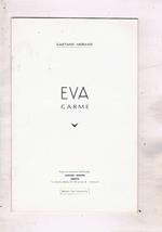 Eva. carme. Edizione fuori commercio