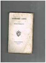 Antologia latina ad usvm Regiarvm Scholarum