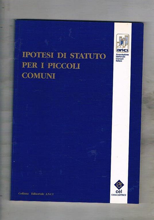 Ipotesi di statuto per i piccoli comuni - copertina