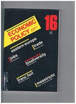 Economic Policy. A European Forum. Disponiamo dei n° 16 e 17 annata 1993