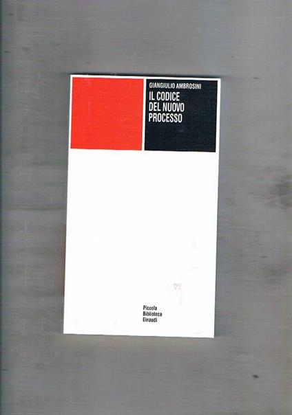 Il codice nel nuovo processo - Giangiulio Ambrosini - copertina