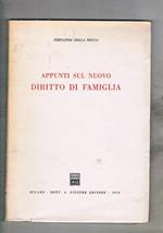 Appunti sul nuovo diritto di famiglia