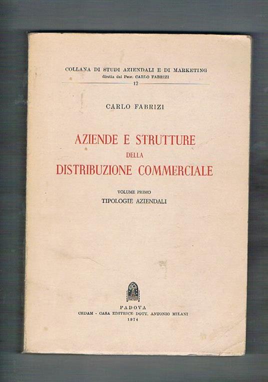 Aziende e strutture della distribuzione commerciale - Carlo Fabrizi - copertina