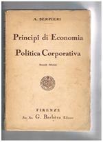 Principi di Economia Politica Corporativa. Seconda edizione