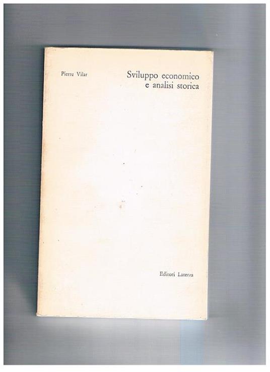 Sviluppo economico e analisi storica - Pierre Vilar - copertina