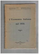 L' economia italiana del 1931