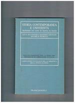 Storia contemporanea e università. Inchiesta sui corsi di laurea in storia