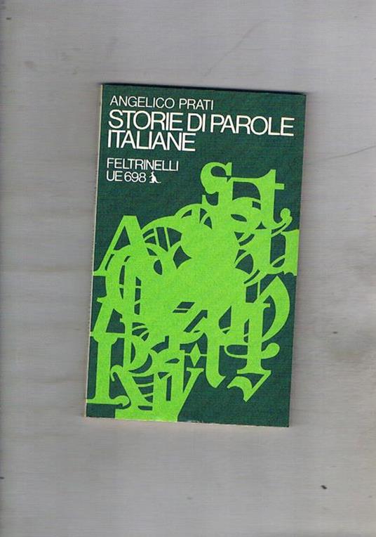 Storia di parole italiane - Angelico Prati - copertina