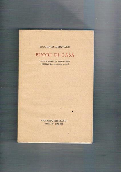 Fuori di casa - Eugenio Montale - copertina