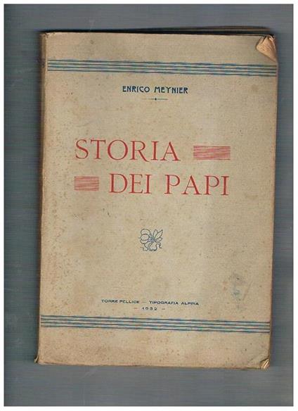 Storia dei Papi - Henri Meynier - copertina