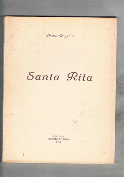 Santa Rita - Padre Angelini - copertina