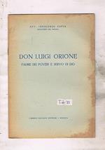 Don Luigi Orione. Padre dei poveri e servo di Dio. Commemorazione