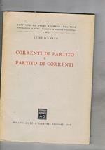 Correnti di partito e partito di correnti