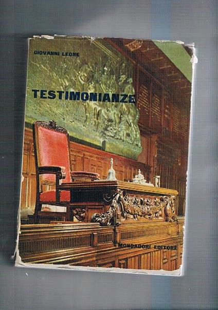 Testimonianze - Giovanni Leone - copertina