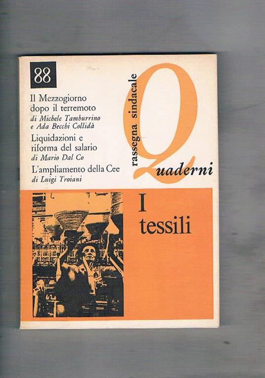 Rassegna sindacale quaderni, bimestrale, anno 1981 gen-feb. I tessili - copertina