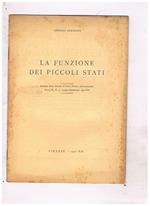 La funzione dei piccoli stati. Estratto