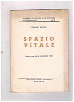 Spazio vitale a cura di Agostino Toso