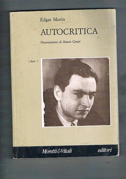 Autocritica - Edgar Morin - copertina