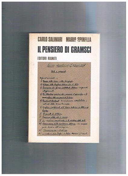 Il pensiero di Gramsci - copertina