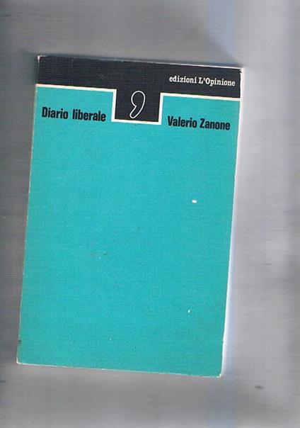 Diario liberale - Valerio Zanone - copertina