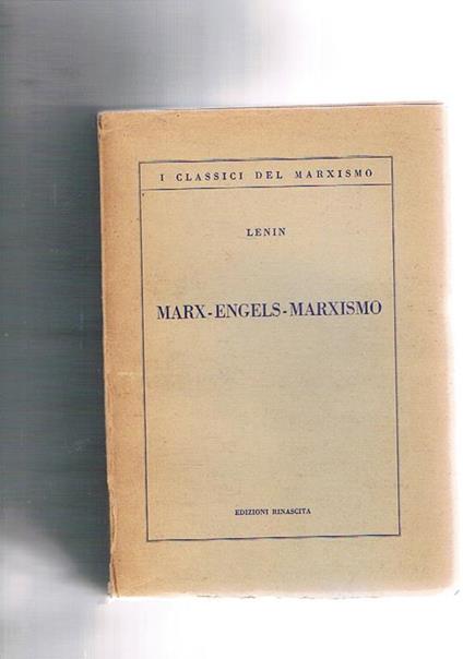 Marx-Engels-Marxismo - Lenin - copertina