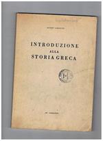 Introduzione alla storia greca. (pro manuscripto)